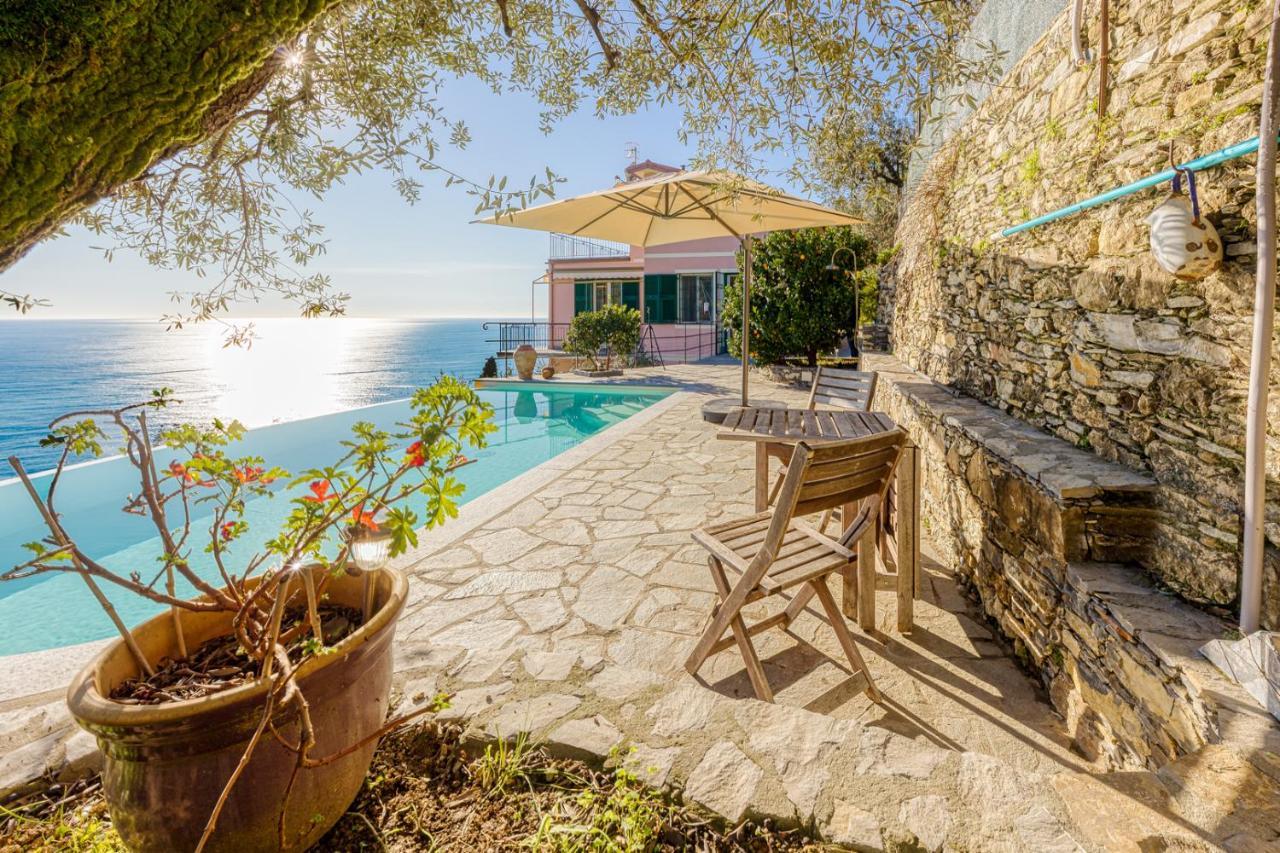 Apartmán Casaviva - Ampio Trilocale Vista Mare Con Piscina - Pieve Alta Pieve Ligure Exteriér fotografie