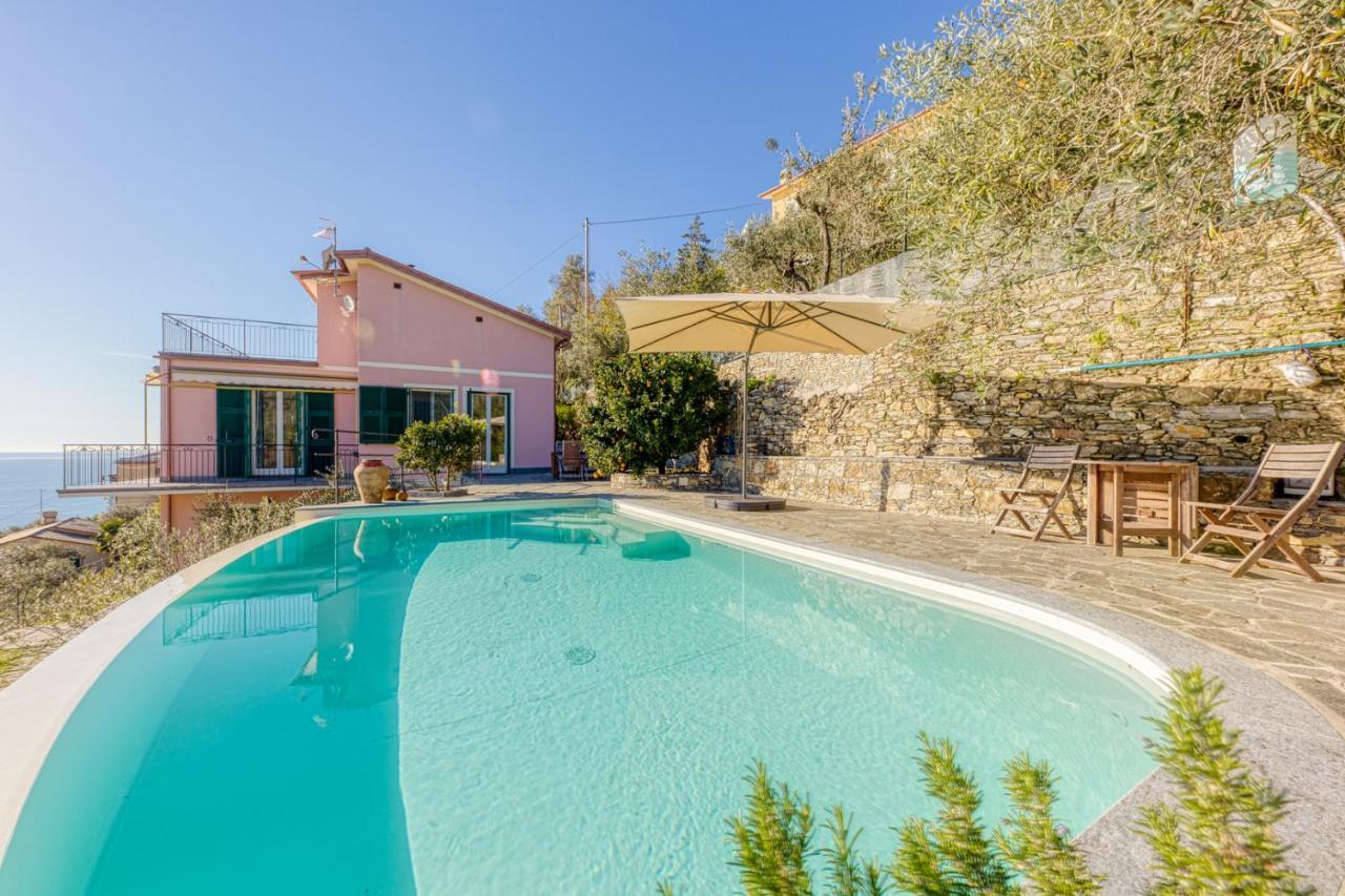 Apartmán Casaviva - Ampio Trilocale Vista Mare Con Piscina - Pieve Alta Pieve Ligure Exteriér fotografie