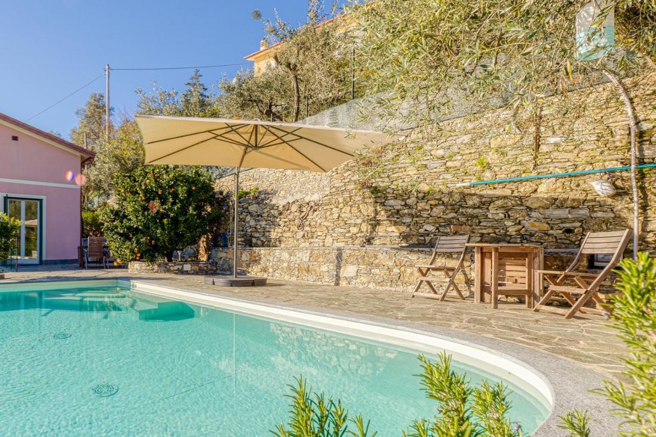 Apartmán Casaviva - Ampio Trilocale Vista Mare Con Piscina - Pieve Alta Pieve Ligure Exteriér fotografie