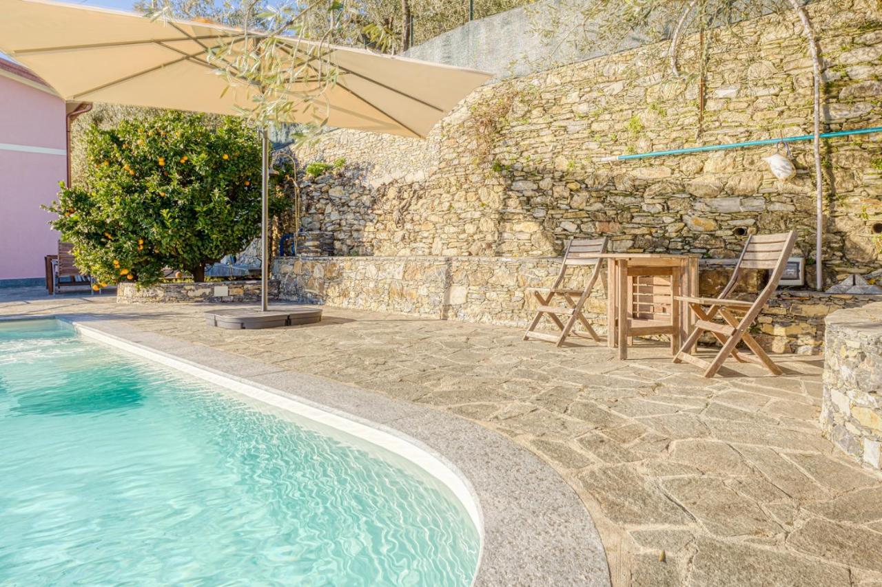 Apartmán Casaviva - Ampio Trilocale Vista Mare Con Piscina - Pieve Alta Pieve Ligure Exteriér fotografie