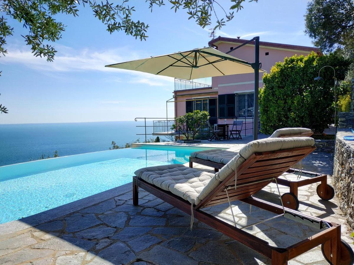 Apartmán Casaviva - Ampio Trilocale Vista Mare Con Piscina - Pieve Alta Pieve Ligure Exteriér fotografie