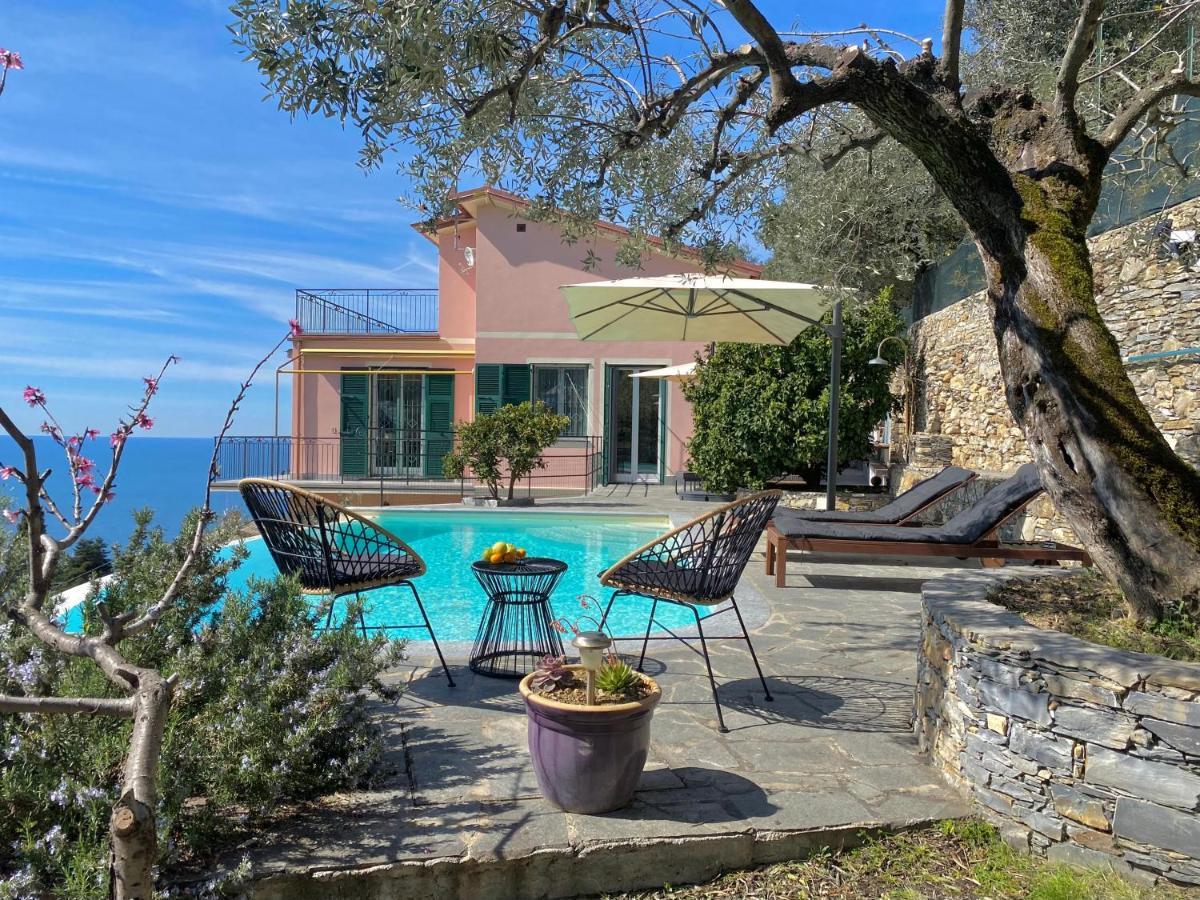 Apartmán Casaviva - Ampio Trilocale Vista Mare Con Piscina - Pieve Alta Pieve Ligure Exteriér fotografie