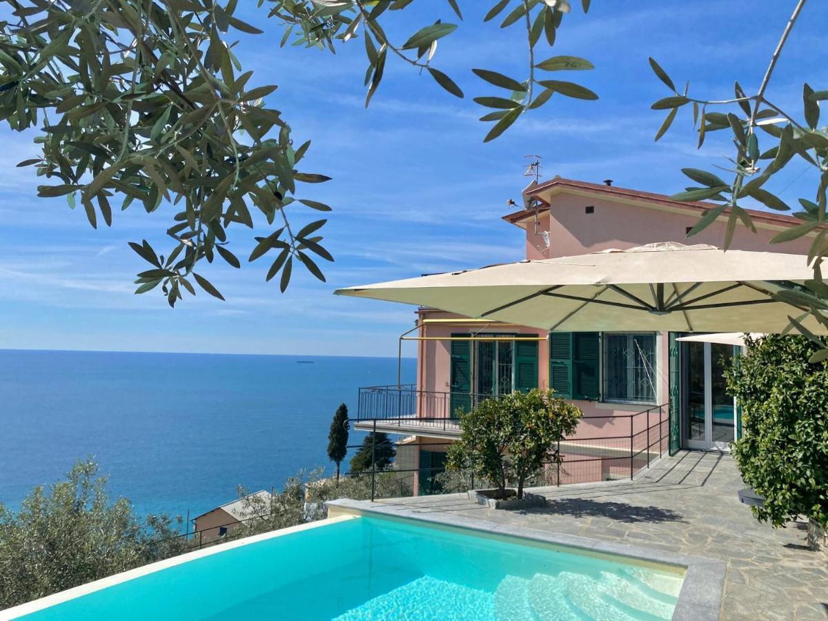 Apartmán Casaviva - Ampio Trilocale Vista Mare Con Piscina - Pieve Alta Pieve Ligure Exteriér fotografie